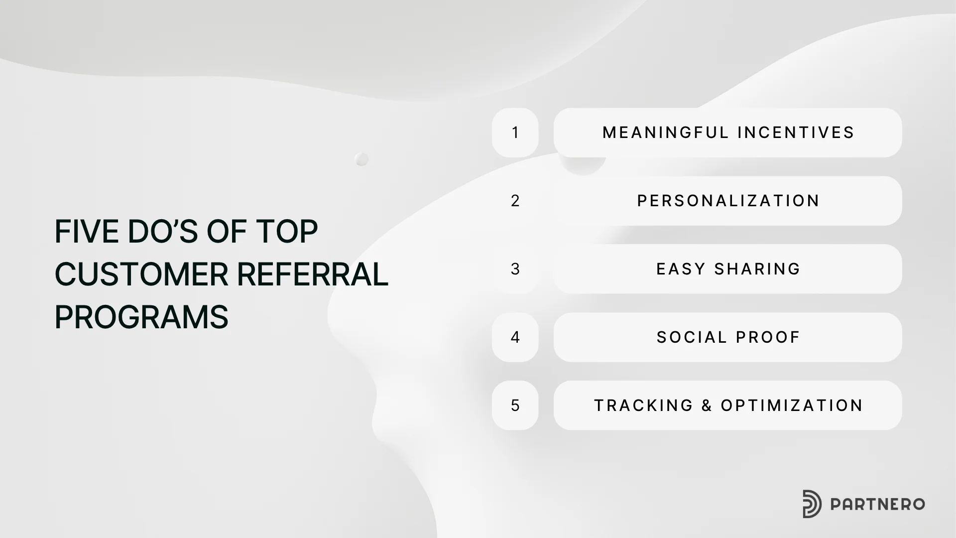 Five tips or best practices for running a referral program