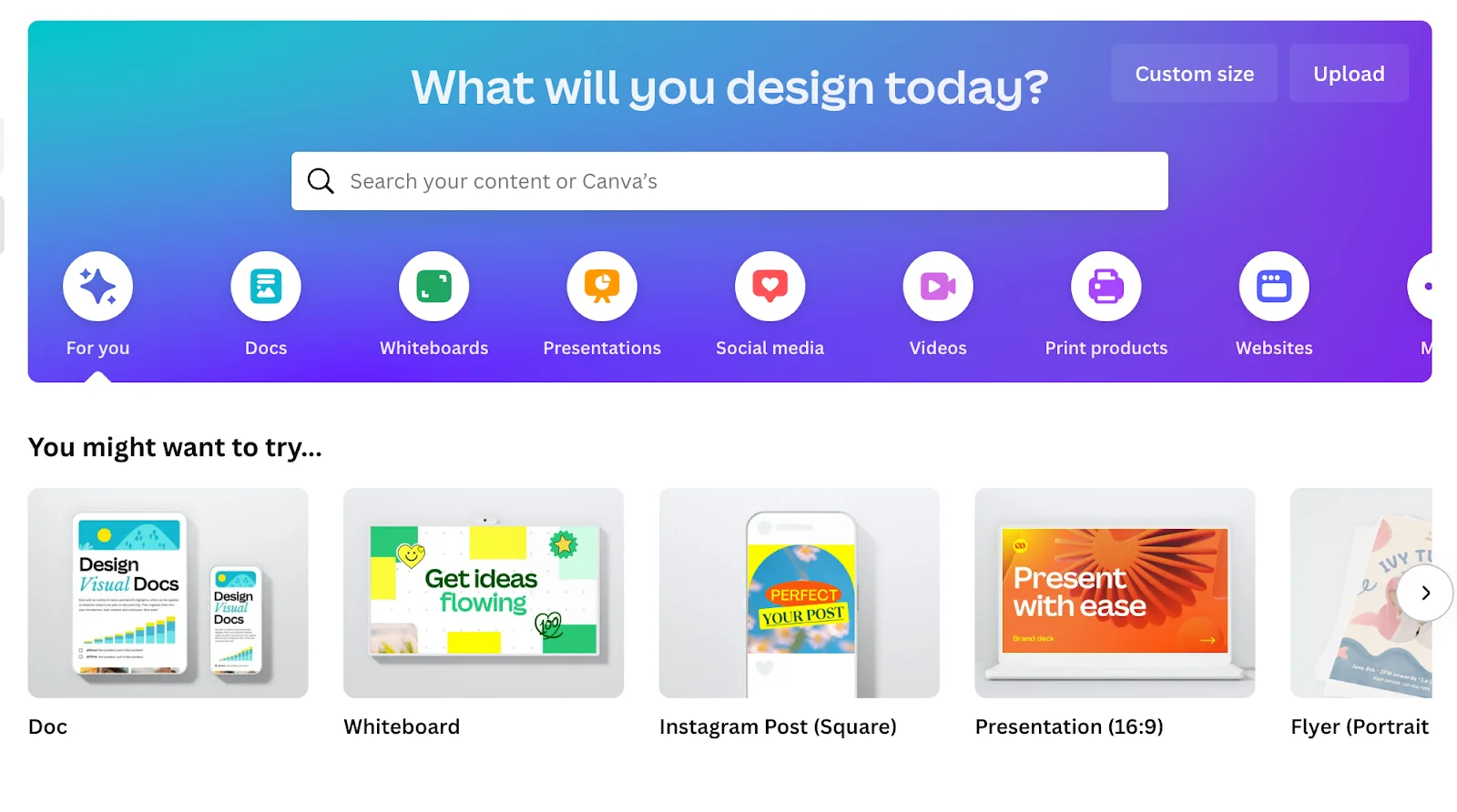 Canva dashboard example
