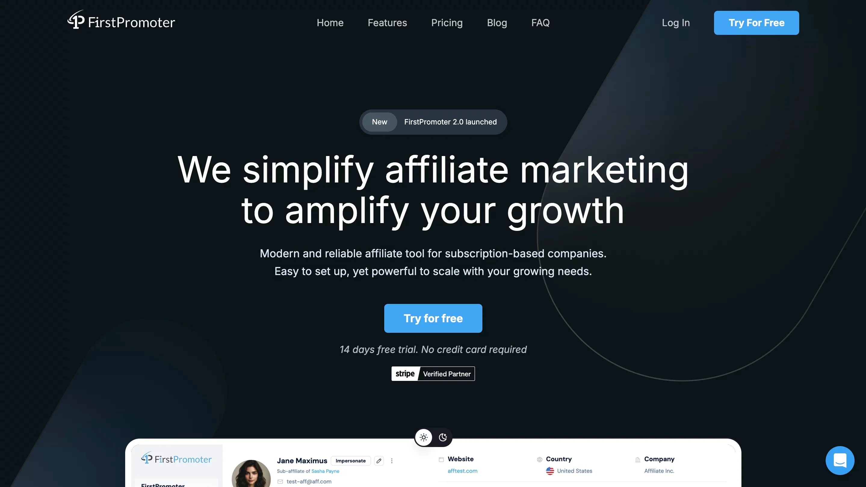 FirstPromoter’s homepage