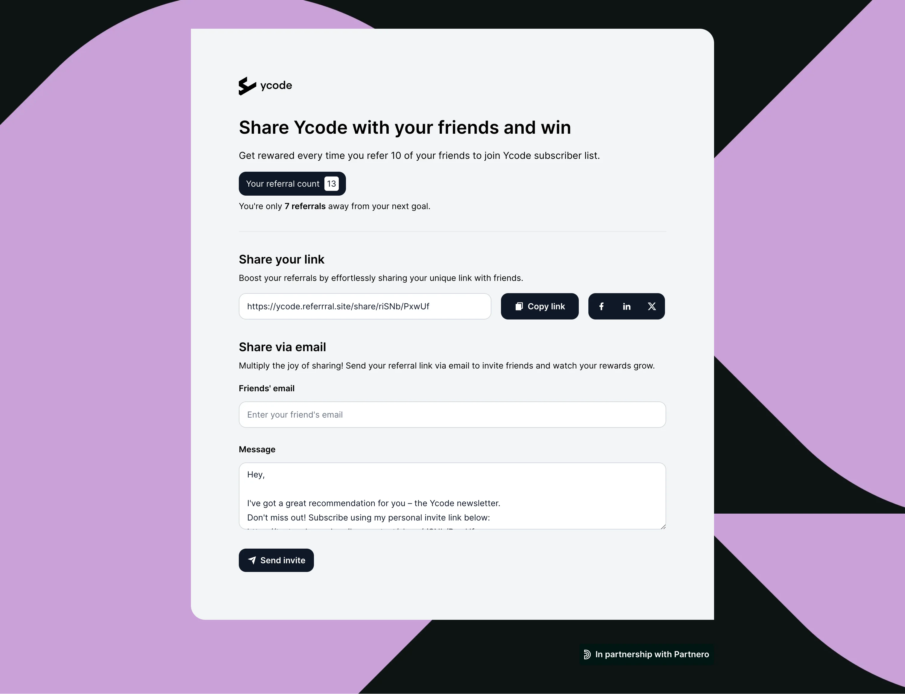 Easy to use referral portal