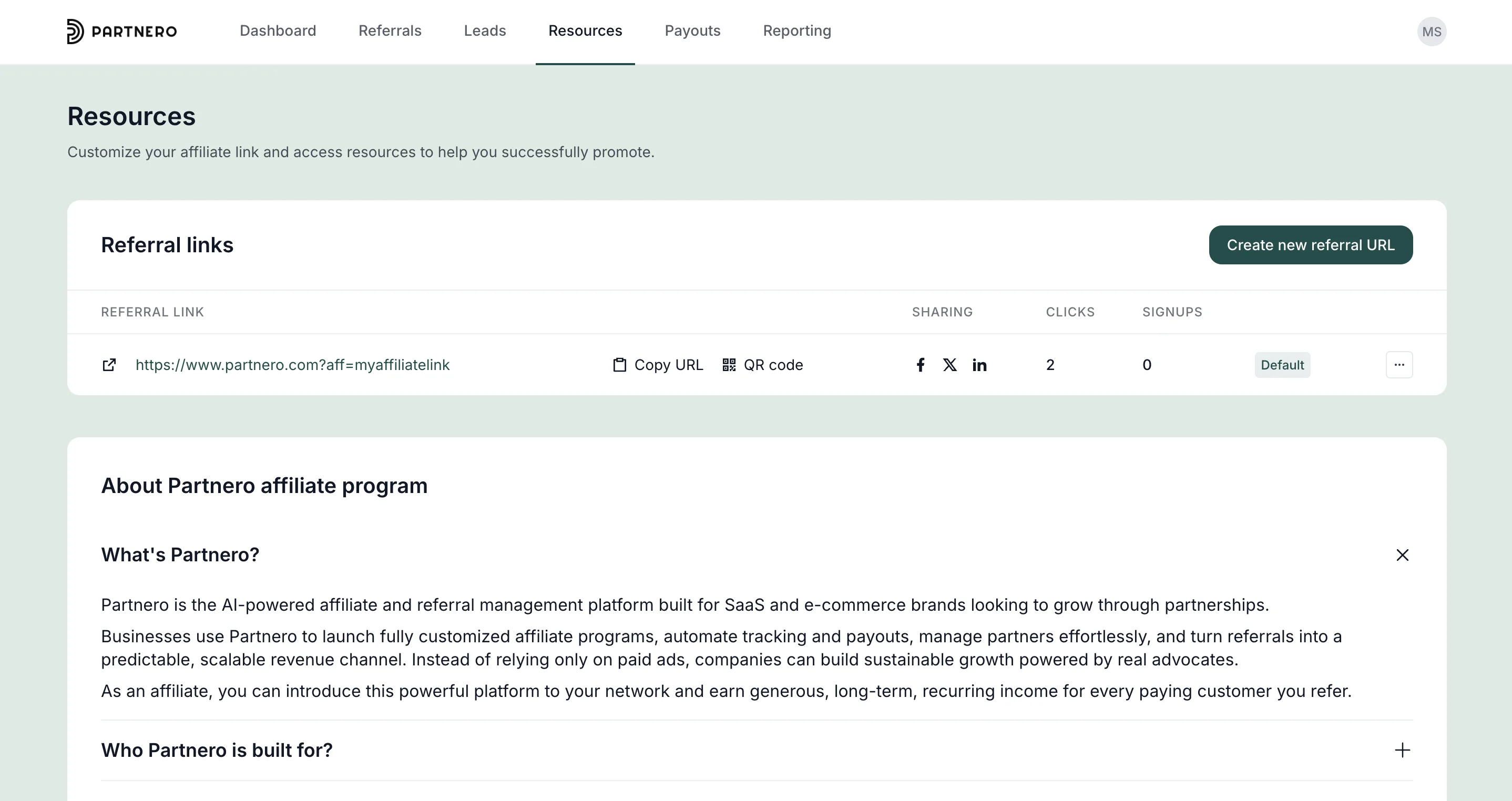 partner portal resources example