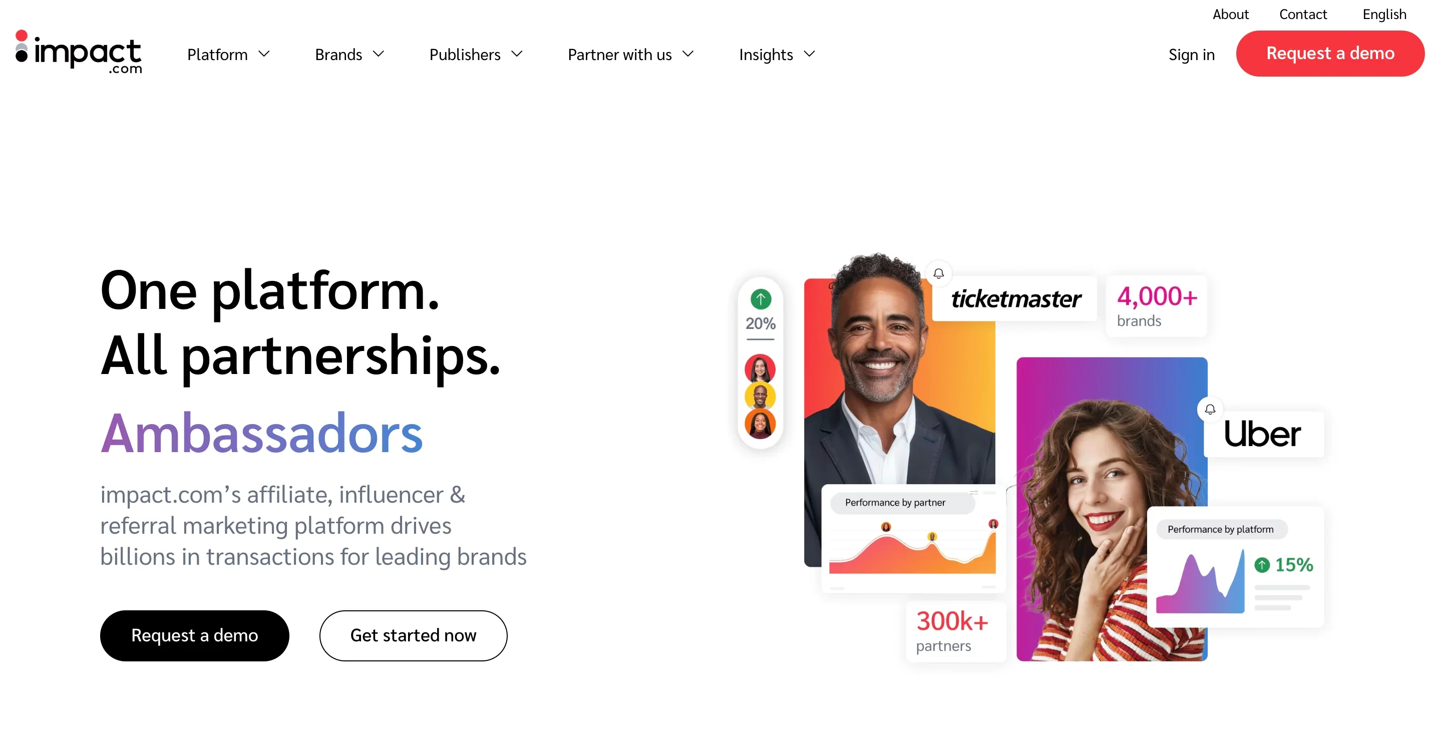 impact.com website homepage